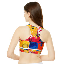 画像をギャラリービューアに読み込む, High Neck Crop Bikini Top (AOP)