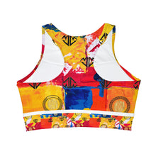 画像をギャラリービューアに読み込む, High Neck Crop Bikini Top (AOP)