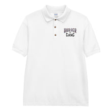 Load image into Gallery viewer, MMENT Embroidered Barber Gang Polo Shirt
