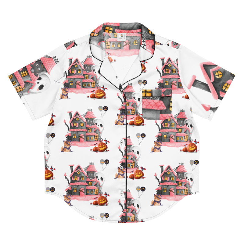 Womens haunted house ajama top