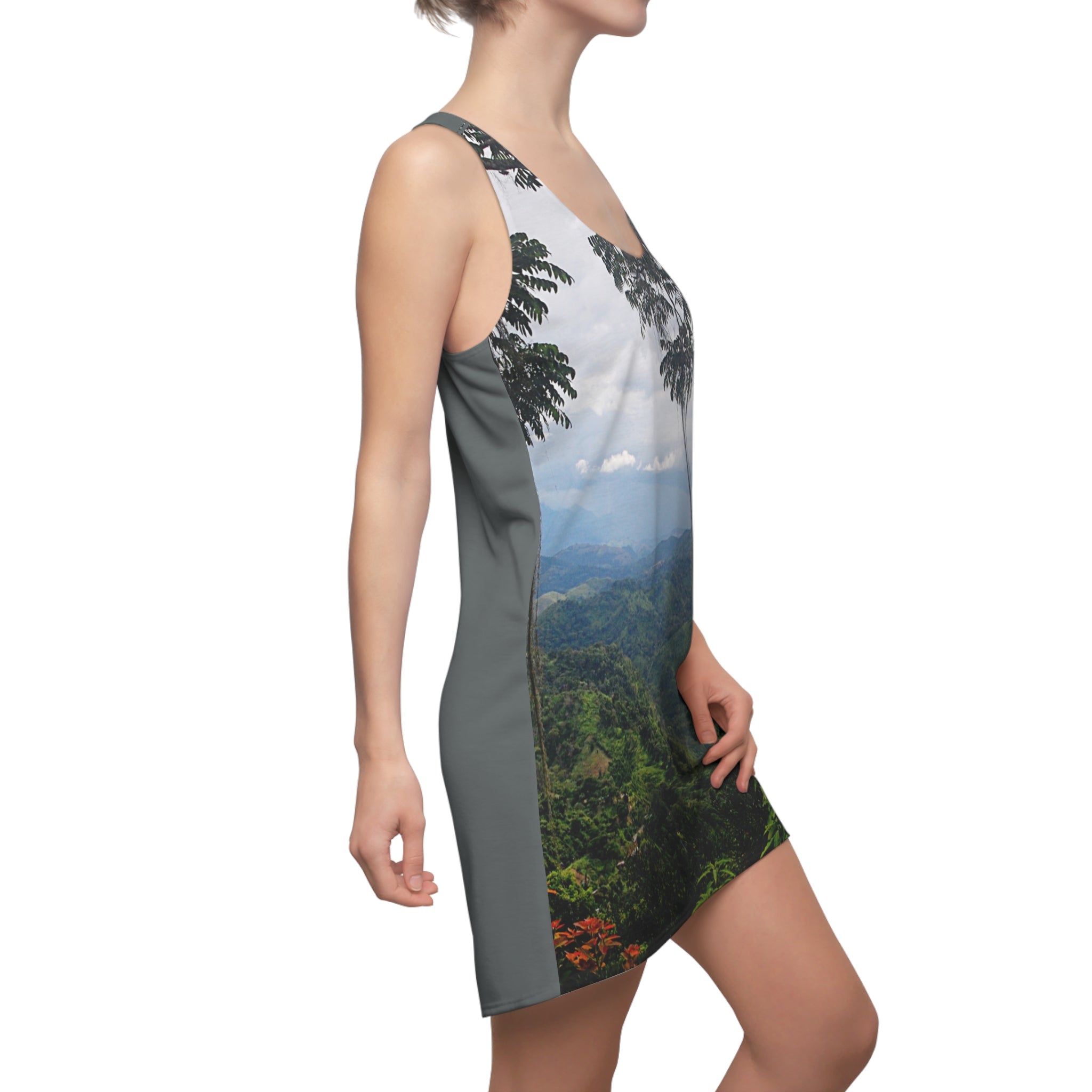 将图片加载到图库查看器,Copy of Women's Cut & Sew Racerback Dress (AOP)