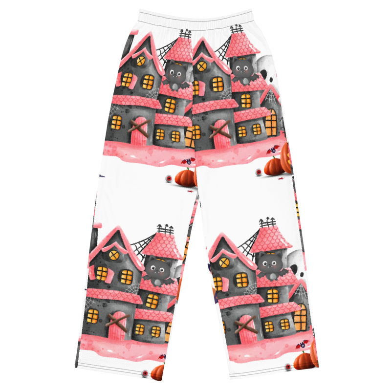 MMENT pink haunted house pajama pants