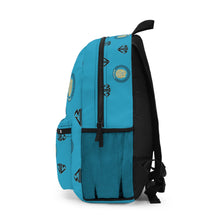 Load image into Gallery viewer, MMENT Baby Blue Crest Backpack
