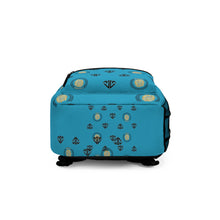 Load image into Gallery viewer, MMENT Baby Blue Crest Backpack
