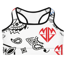 Load image into Gallery viewer, MMENT Bandana Flake Sports Bra
