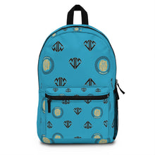 Load image into Gallery viewer, MMENT Baby Blue Crest Backpack
