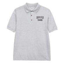 Load image into Gallery viewer, MMENT Embroidered Barber Gang Polo Shirt
